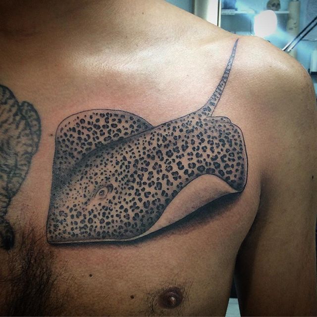 L.S.D Tattoo Berlin - TATTOO-COLOR MAKES YOU HAPPY Stingray 🐟  #colormakesyouhappy Follow us, like, share and become part of the great LSD  Tattoo Berlin Community. 💪  https://www.facebook.com/groups/566335444136794/ #lsdtattooberlin  #tattooberlin ...