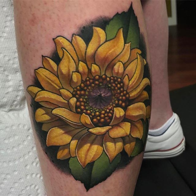 Gestochen Scharf  cute lil sunflower by dennissiwek  neotradsub  neotraditional traditional germantattooers floraltattoo floral awesome  beauty tattoo inked dennissiwek dnswk flowertattoo  Facebook