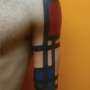 #Mondrian inspired tattoo by Inkbyrafael #TattooCity #InkByRafael