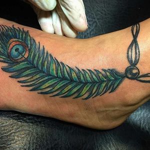 Done at Tattoo 8 Tee #feather #color #foot 
