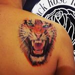 Tatuador Fabiano Notes em seu estilo preferido, #realismo #tattoorj #tiger #realistictattoos #realistictattoo #color #colorido #tigre #sketch