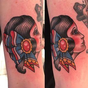 Gitte Klebajn #ladyheadtattoo #ladyhead #classic #classictattoo #lefixtattoo #lefixtattoonørrebro #lefixworld #dansktatovørlaug #gitteklebajn