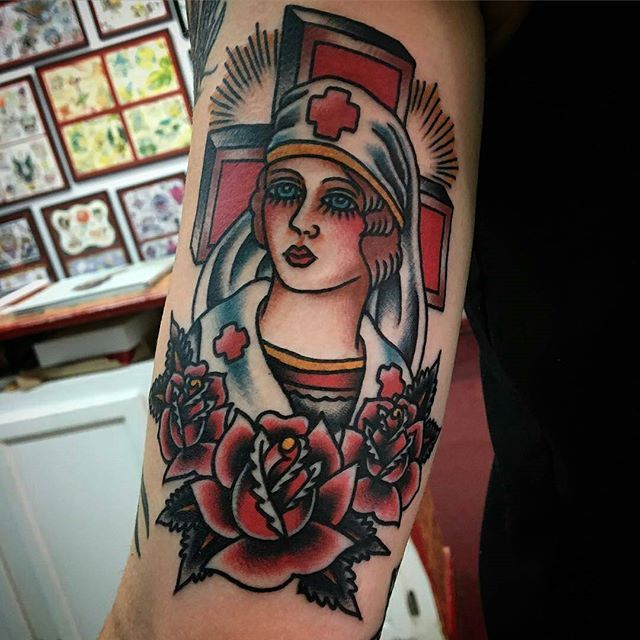 J U S T I N H O B S O N on Instagram Plague nurse start of a creepy leg  sleeve for my client  danapointtattoo tatsoul