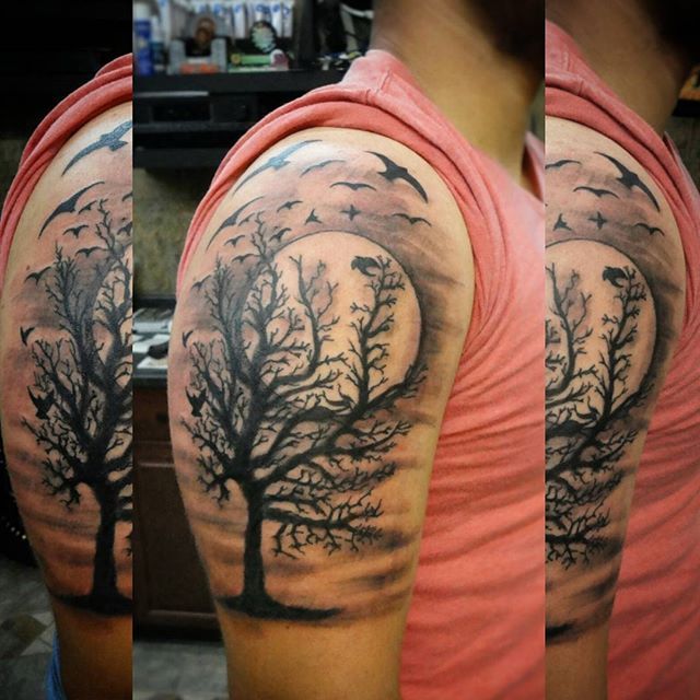 Bird Tree Tattoo  Pretty tattoos Wind tattoo Tattoos