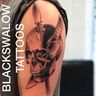 Black Swallow Tattoos
