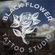 Black flower tattoos