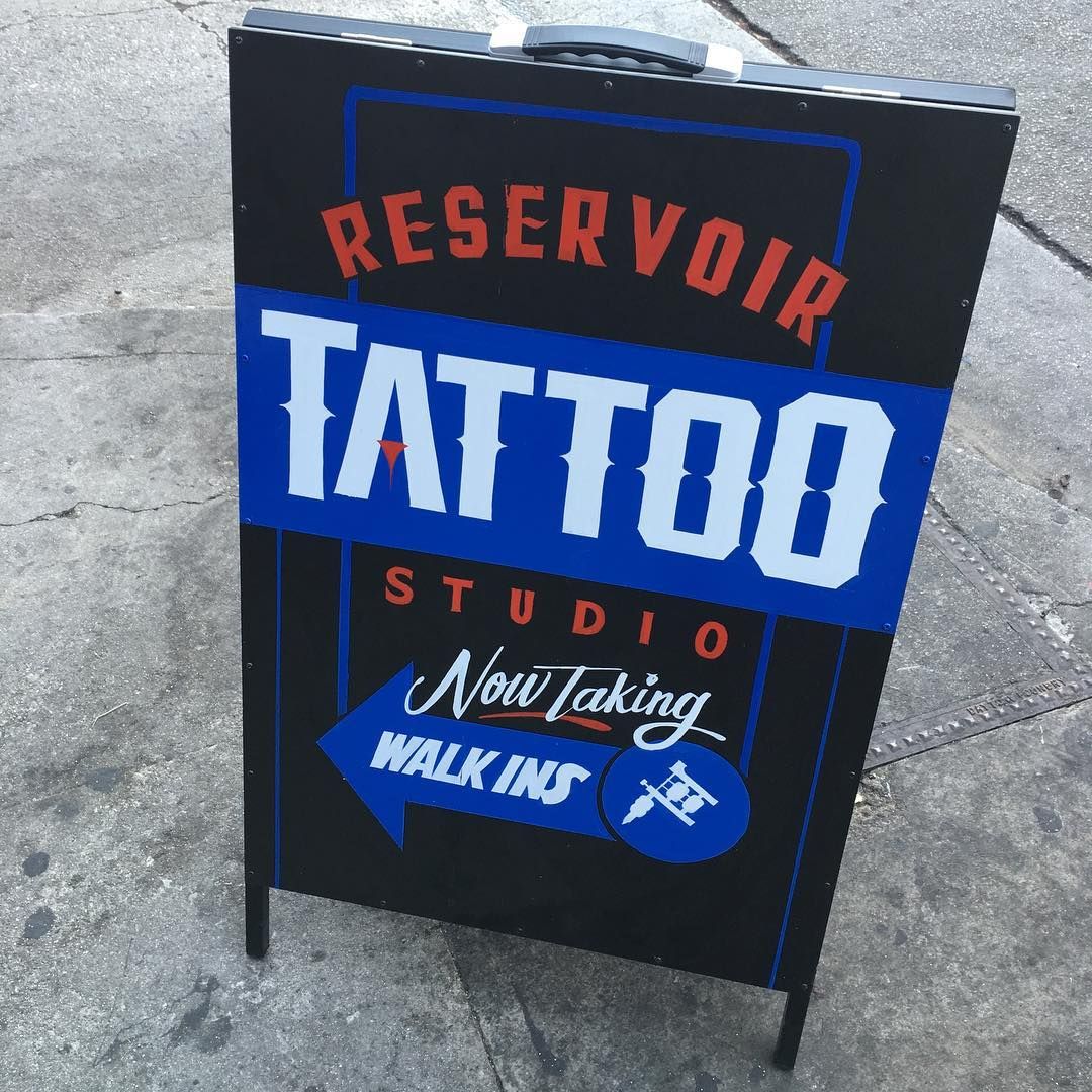Reservoir tattoo studio  Los Angeles CA