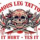 Famous Leg Tattoos & Exotic Body Piercings