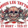 Famous Leg Tattoos & Exotic Body Piercings