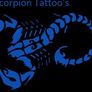 Blue Scorpion tattoos
