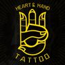 heart and hand tattoos