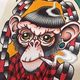 Space Monkey Tattoo Df
