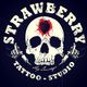 Strawberry tattoo-shop