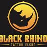 Black rhino tattoo Elche