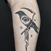 40 Traditional Crow Tattoo Designs For Men  Old School Birds  Crow tattoo  design Crow tattoo Tattoo designs men