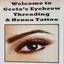 Geeta's eyebrow threading and henna tattoo