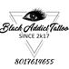 Black addict tattoo