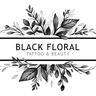 Black Floral Tattoo and Beauty