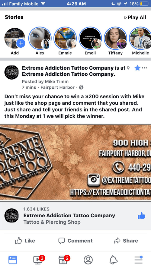 Extreme Addiction Tattoo Company