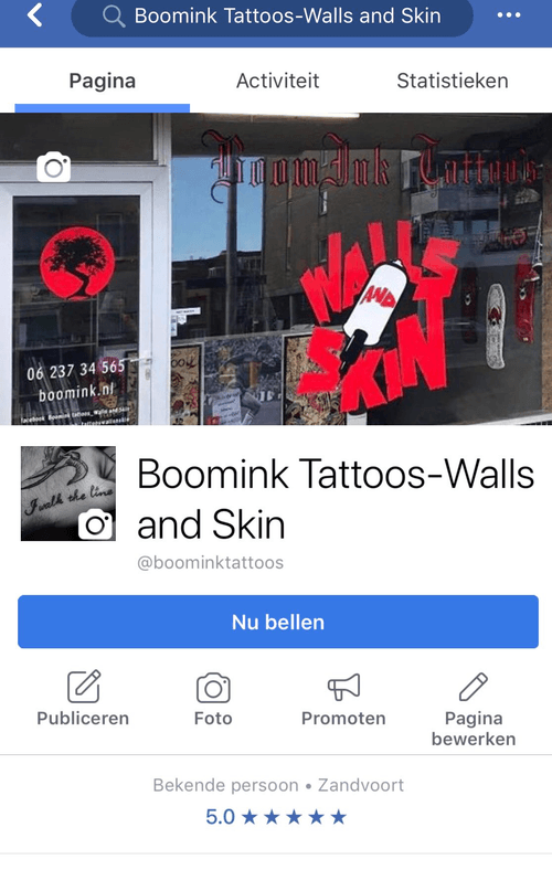 Boomink Tattoo’s - Walls and Skin