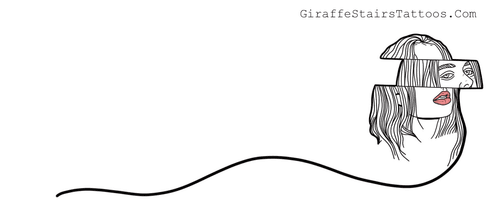 giraffe stairs tattoos