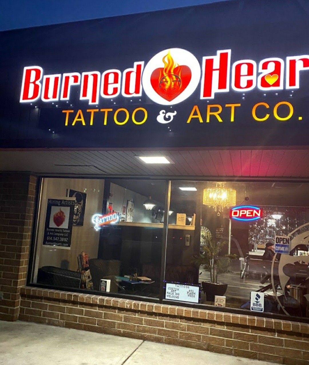 Top more than 70 burned hearts tattoo & art company best in.eteachers
