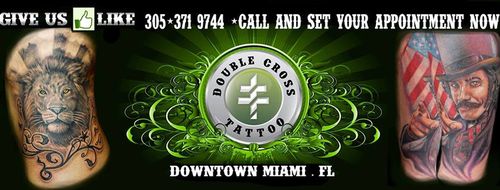 Double Cross Tattoo - Miami