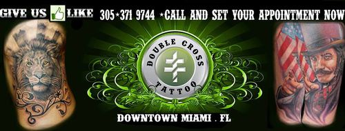 Double Cross Tattoo - Ft Laud