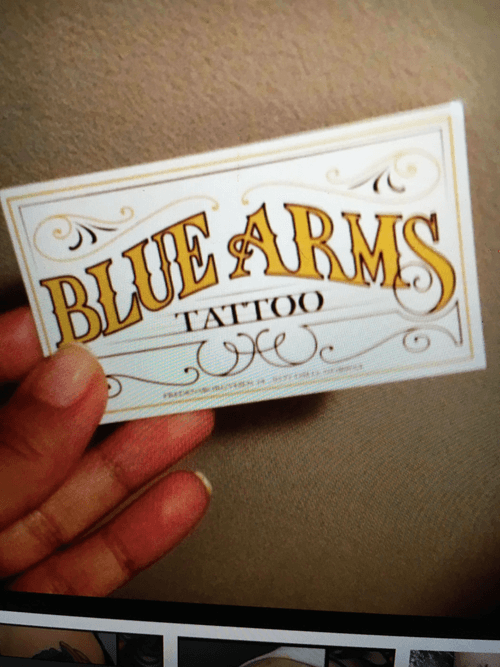 Blue Arms Tattoo