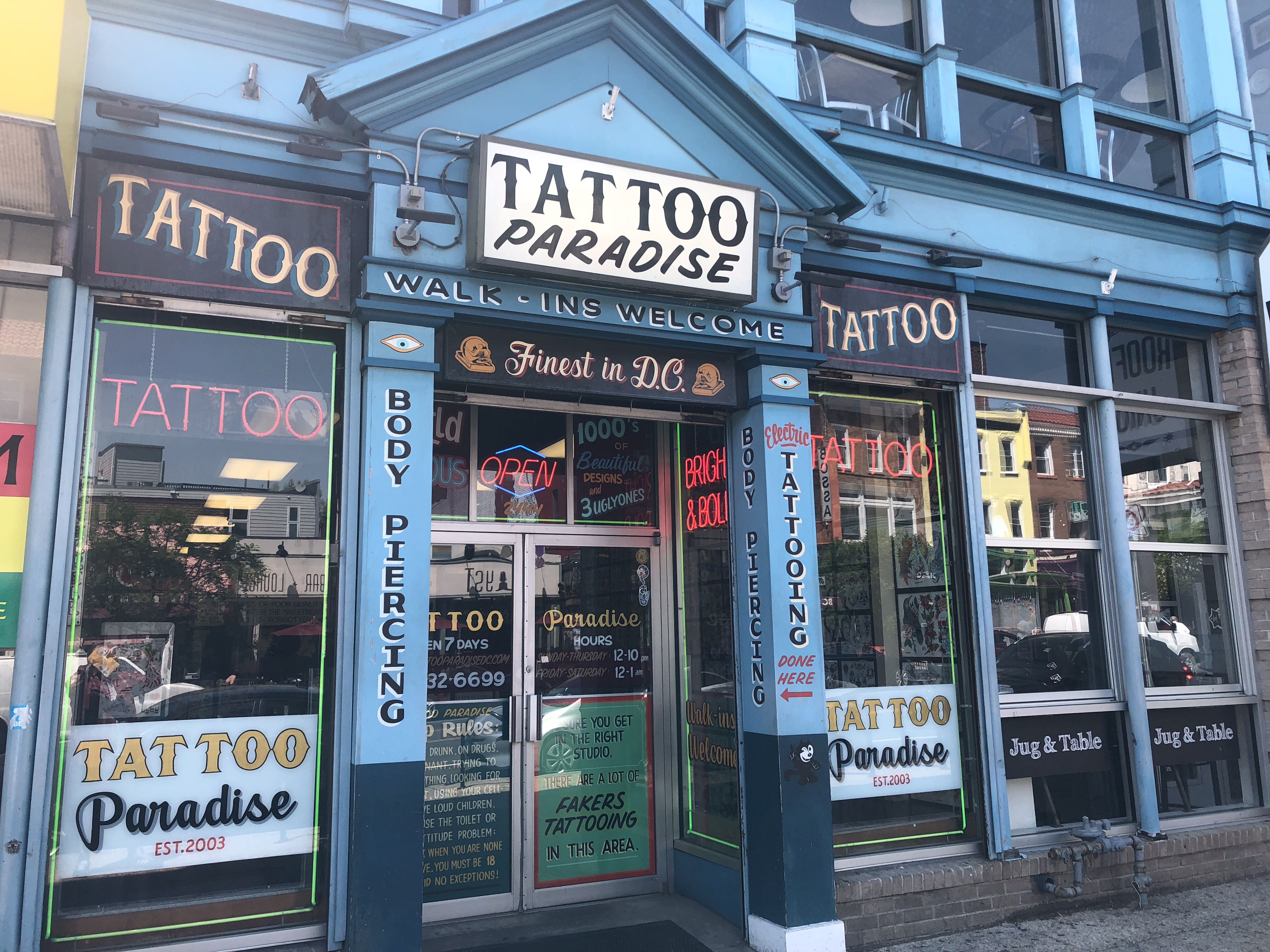 Tattoo paradise rockville md