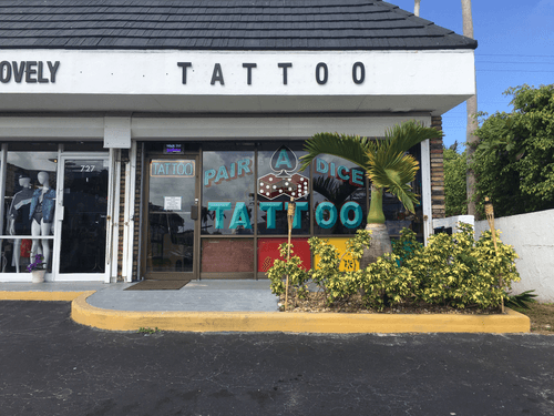 Pair A Dice Tattoo Miami