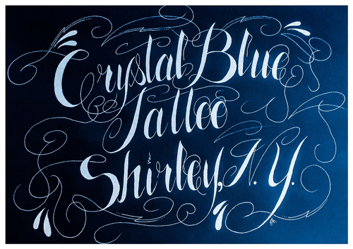 Crystal Blue Tattoo