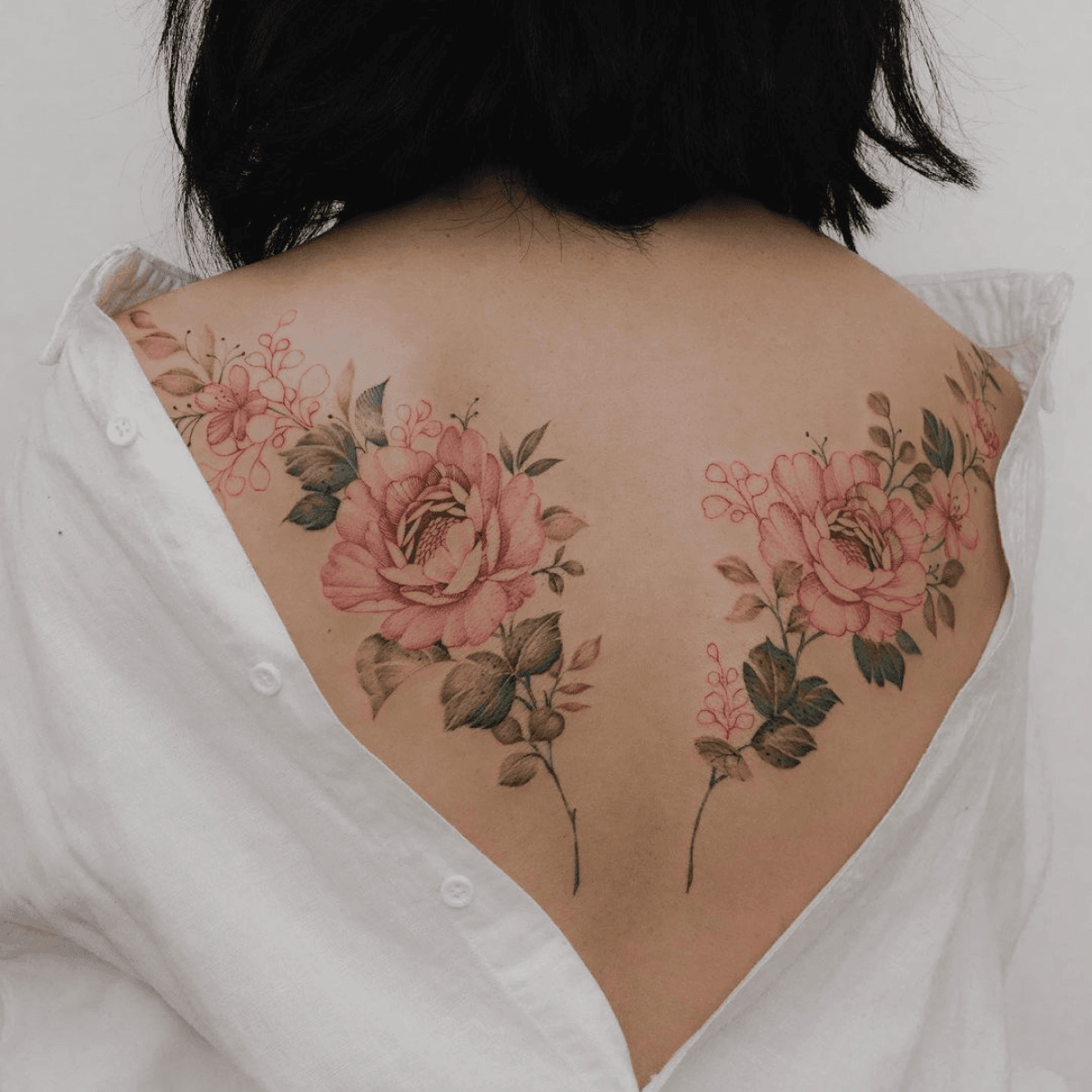 March birth flowers | Birth flower tattoos, Time tattoos, Line art tattoos