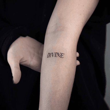 Small lettering