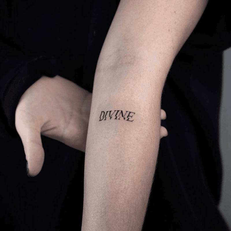Small lettering