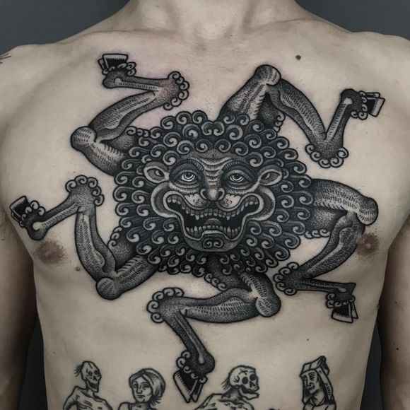 chest tattoos drawings for men