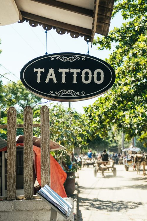 It’s highly advised to get tattooed in a registered professional tattoo studio.
