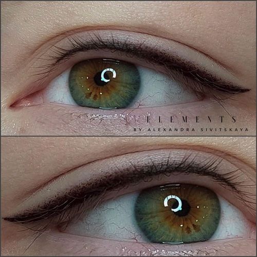 Eyeliner tattoo by Alexandra Sivitskaya #AlexandraSivitskaya #permanentmakeup #semipermanentmakeup #bodymod #cosmetictattoo #cosmetictattooing #eyelinertattoo #permanenteyeliner #semipermanenteyeliner