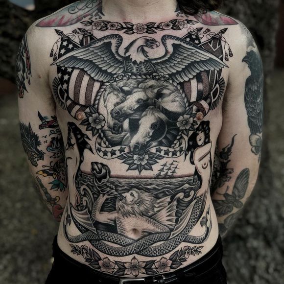 antique realistic tattoos